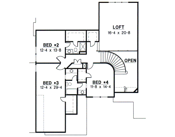 upper floor house blueprint