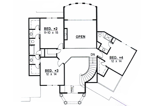 upper floor house blueprint