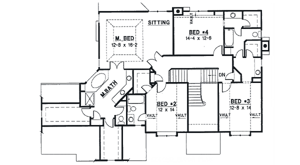 upper floor house blueprint