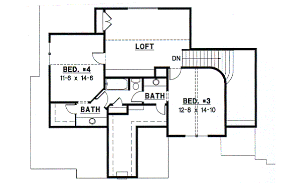 upper floor house blueprint
