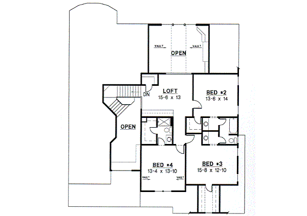 upper floor house blueprint