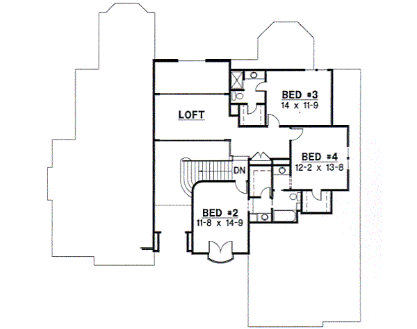 upper floor house blueprint