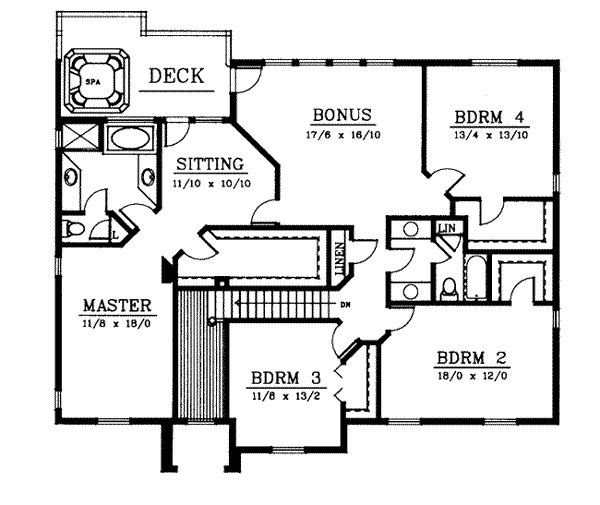 upper floor house blueprint