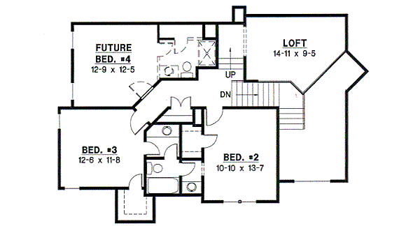 upper floor house blueprint