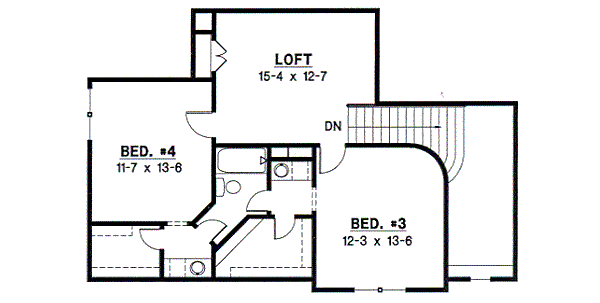 upper floor house blueprint