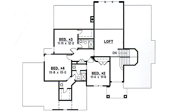 upper floor house blueprint
