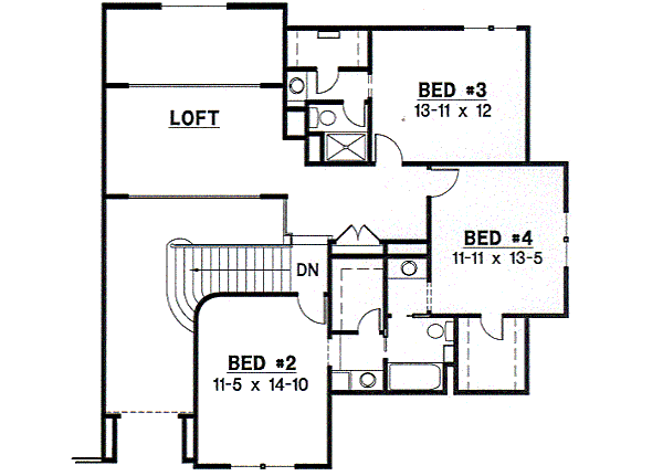 upper floor house blueprint