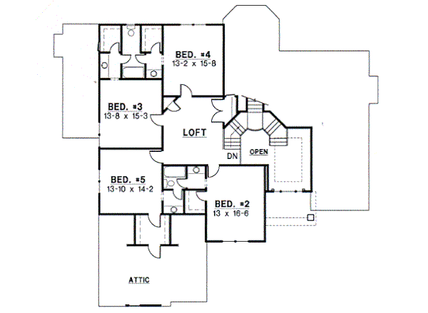 upper floor house blueprint