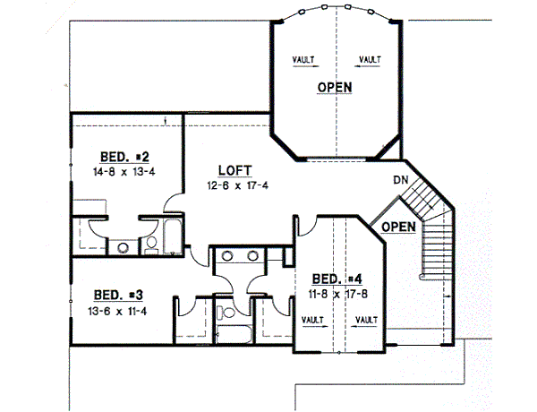 upper floor house blueprint