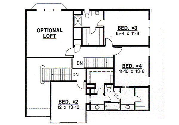 upper floor house blueprint