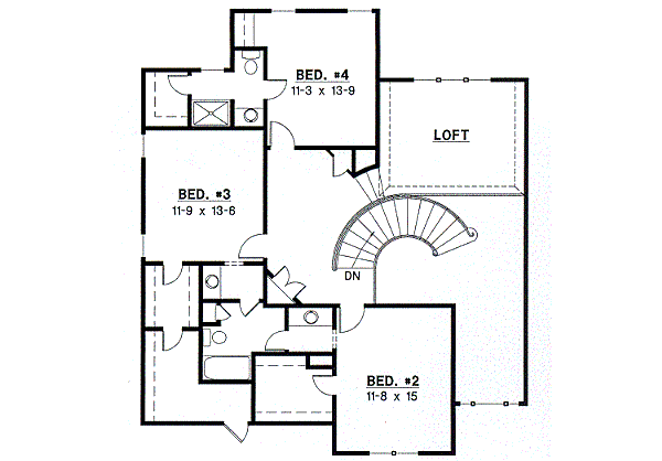upper floor house blueprint