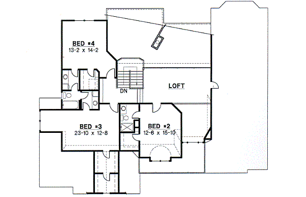 upper floor house blueprint