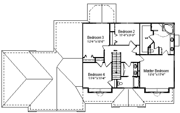 upper floor house blueprint