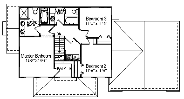 upper floor house blueprint