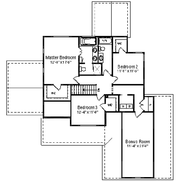 upper floor house blueprint