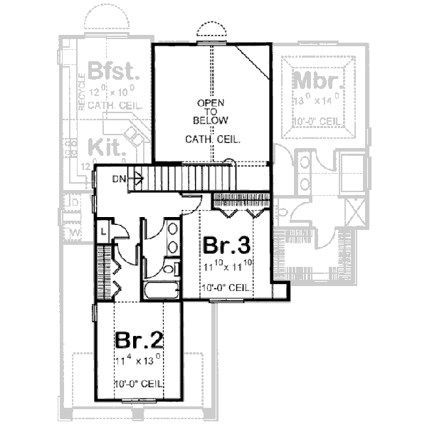 upper floor house blueprint
