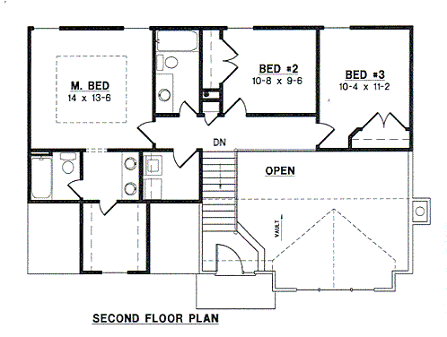 upper floor house blueprint