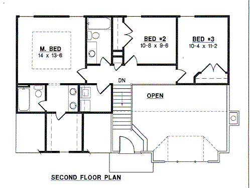upper floor house blueprint