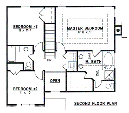 upper floor house blueprint