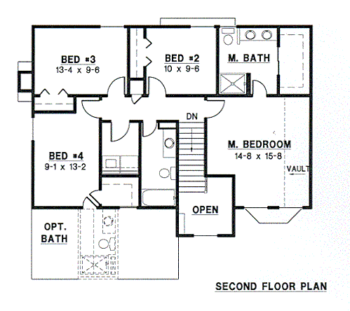 upper floor house blueprint