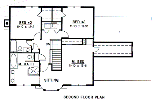 upper floor house blueprint