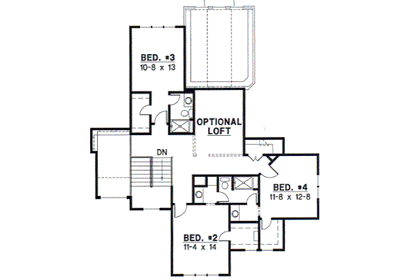 upper floor house blueprint