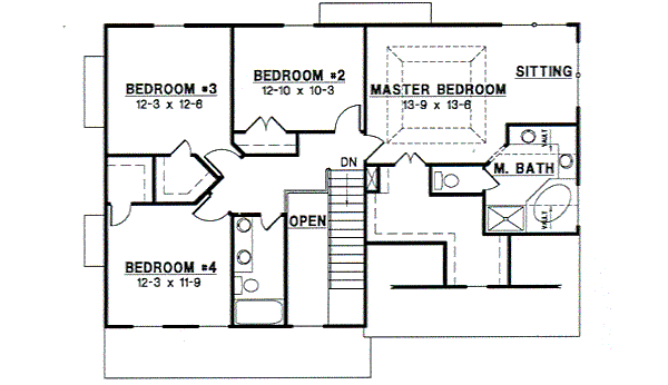 upper floor house blueprint