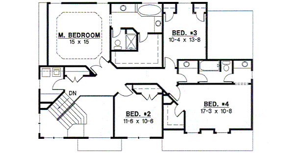 upper floor house blueprint