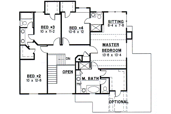 upper floor house blueprint