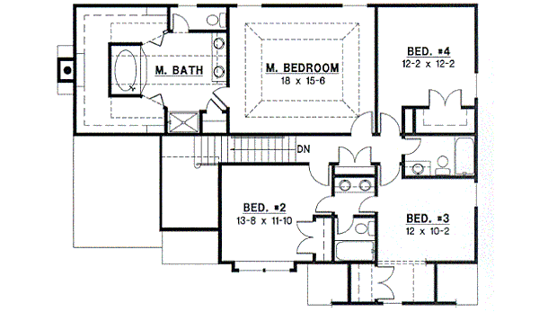 upper floor house blueprint