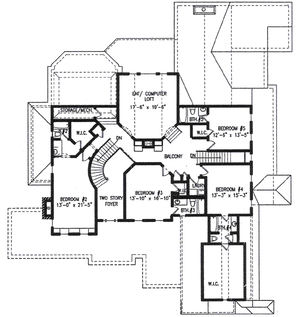 upper floor house blueprint