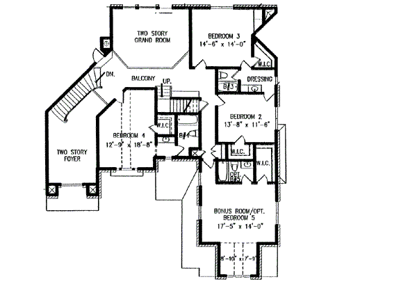 upper floor house blueprint