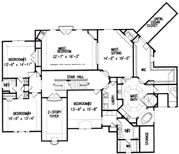 upper floor house blueprint
