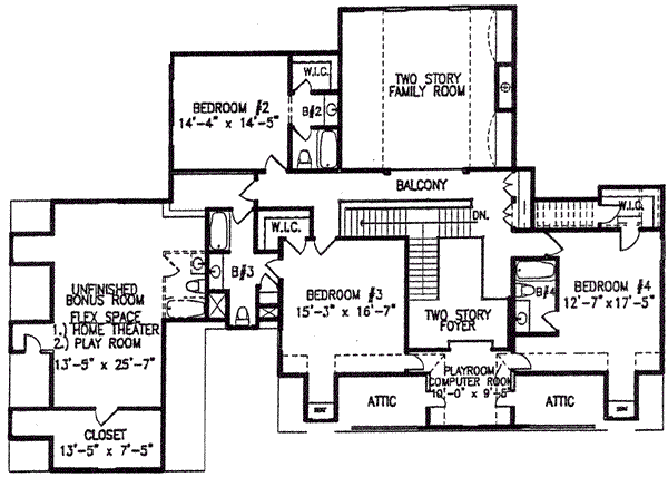 upper floor house blueprint