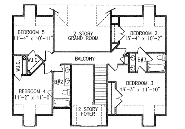 upper floor house blueprint