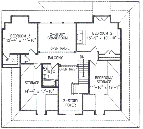 upper floor house blueprint