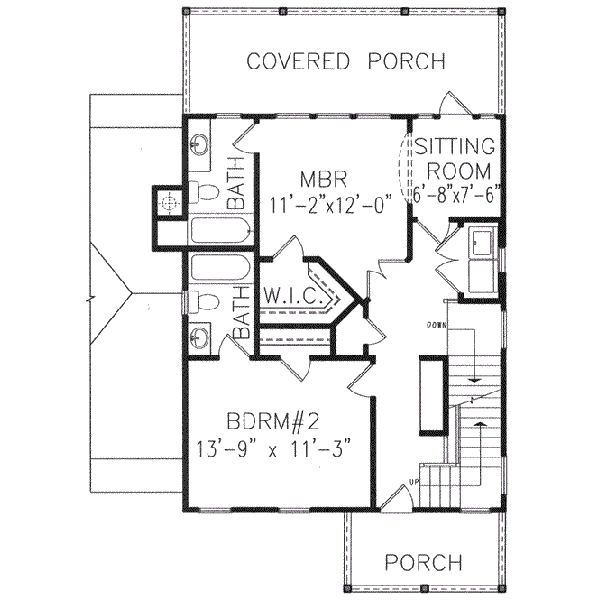 upper floor house blueprint