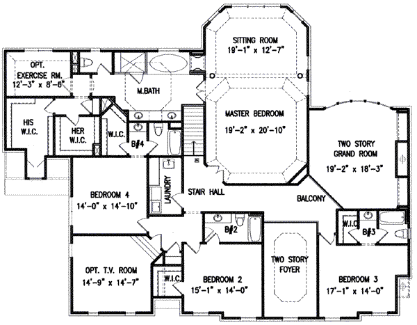 upper floor house blueprint