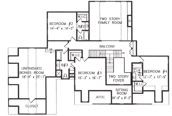 upper floor house blueprint