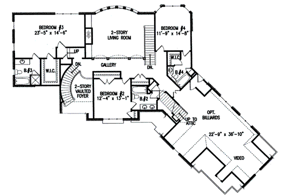 upper floor house blueprint