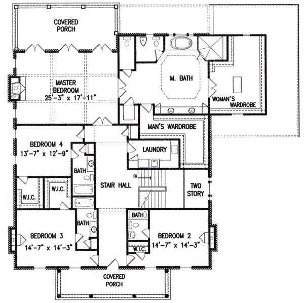 upper floor house blueprint
