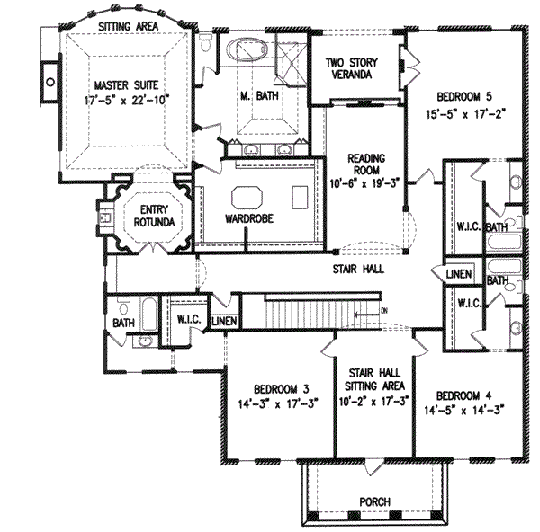 upper floor house blueprint