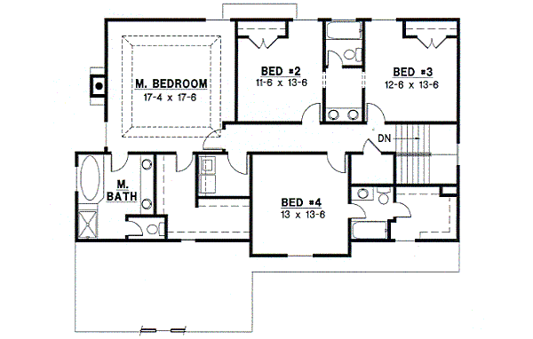 upper floor house blueprint