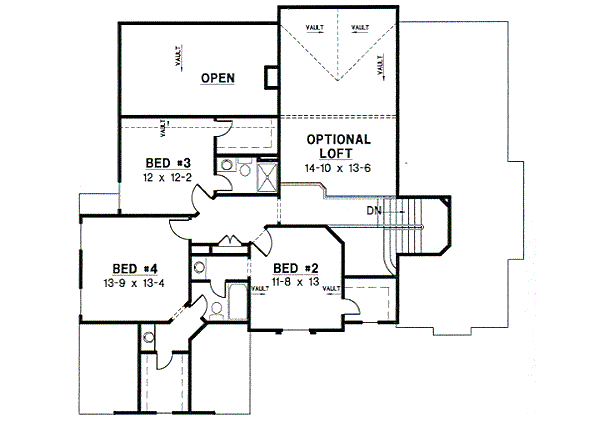 upper floor house blueprint