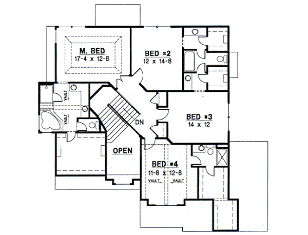 upper floor house blueprint