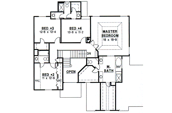 upper floor house blueprint
