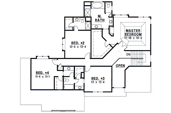 upper floor house blueprint