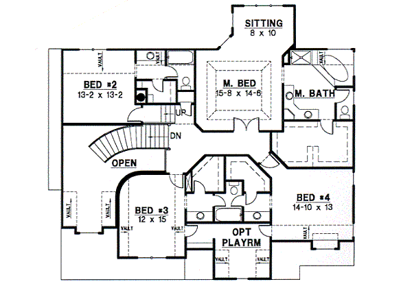 upper floor house blueprint