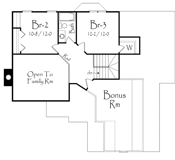 upper floor house blueprint