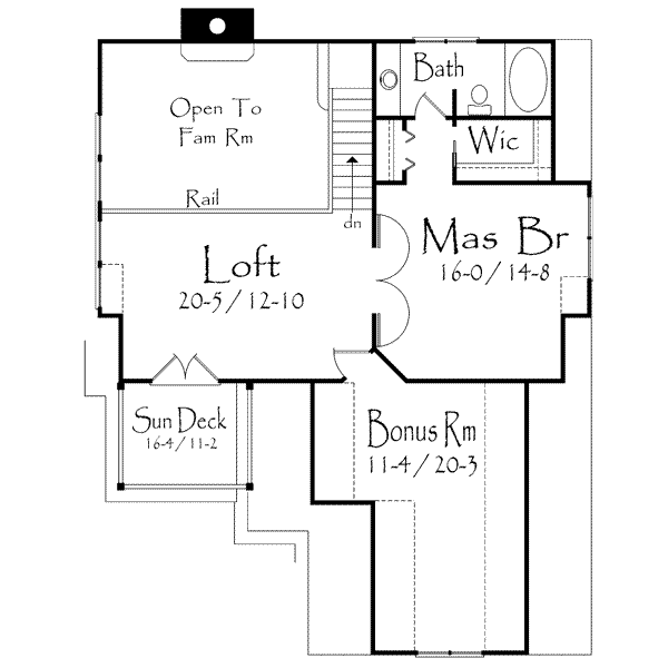 upper floor house blueprint